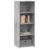 vidaXL Highboard Concrete Gray Engineered Wood Standard Storage