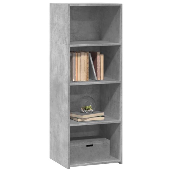 vidaXL Highboard Concrete Gray Engineered Wood Standard Storage