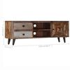vidaXL TV Stand Diverse Solid Mango Wood Standard TV Stand Rectangular
