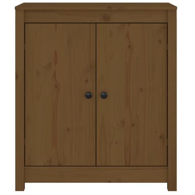 vidaXL Sideboards 2 pcs Honey Brown 27.6"x13.8"x31.5" Solid Wood Pine