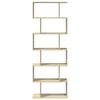 vidaXL Room Divider Bookcase Sonoma oak Engineered wood 27.6x9.4x76.0 in