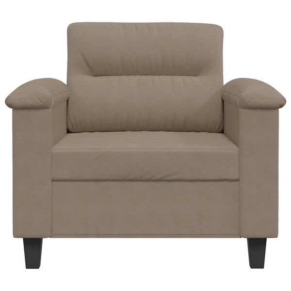 vidaXL Sofa Chair Taupe Microfiber fabric (100% polyester), metal, plywood