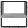 vidaXL Wall Shelf Set Set of 6 Grey Sonoma Engineered wood, metal