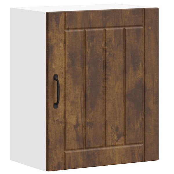 vidaXL Kitchen Wall Cabinet Smoked Oak Engineered Wood Medium