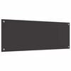 vidaXL Kitchen Backsplash 2 pcs Dark Grey 43.31 x 15.75 in
