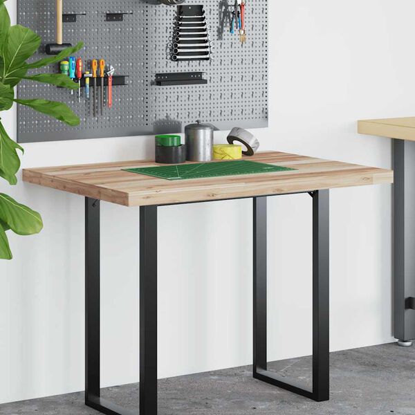 vidaXL Desk Top Untreated 39.4x31.5x1.6" Solid Wood Acacia