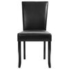 vidaXL Dining Chairs 2 pcs Black Faux Leather