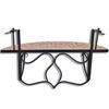vidaXL Garden Table Terracotta and Black Iron and Ceramic