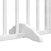 vidaXL Dog Gate Set of 12 White Poplar wood 236.2 in, 12 panels