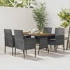 vidaXL Outdoor Dining Set Grey, Dark Grey
