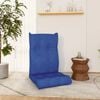 vidaXL Floor Chair Blue Fabric (100% polyester), metal Compact Foldable