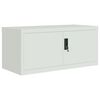 vidaXL File Cabinet Light Grey Powder-coated Steel Large File Cabinet