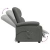 vidaXL Power Lift Recliner Dark Gray Fabric