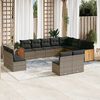 vidaXL Garden Sofa Set Grey, Dark Grey