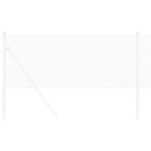 vidaXL Welded Wire Fence Silver 2.6'x 82'