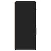 vidaXL Sideboard Black Engineered Wood Medium Sideboard Rectangular