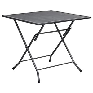 vidaXL Folding Table Anthracite Steel with Powder Coating