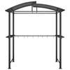 vidaXL BBQ Gazebo Anthracite Steel Large Seats Many BBQ Gazebo