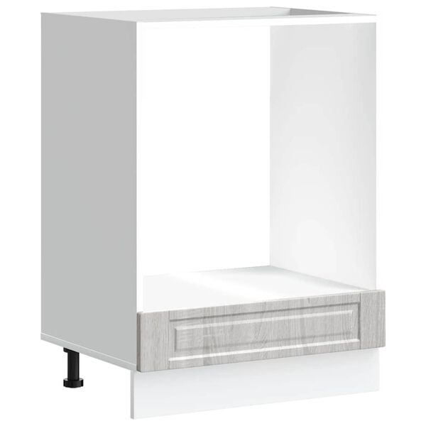 vidaXL Oven Cabinet Gray Sonoma Engineered wood Compact Adjustable Feet