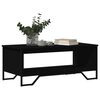 vidaXL Coffee Table Black Engineered wood 39.4 in x 20.1 in x 15.7 in