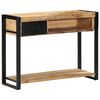 vidaXL Console Table Mango Solid rough mango wood 39.4x13.8x29.5 in