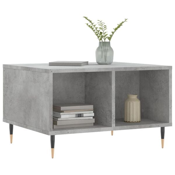 vidaXL Coffee Table Concrete Grey Engineered Wood Medium Coffee Table