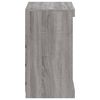 vidaXL Sideboard Grey Sonoma Engineered wood, glass Medium
