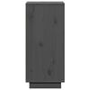 vidaXL Sideboard Set of 2 Grey Solid Pinewood 12.4 x 13.4 x 29.5 in