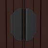 vidaXL Garden Shed Dark brown Galvanized Steel Large Storage