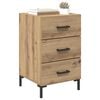 vidaXL Bedside Cabinet Artisan Oak 15.75 x 15.75 x 25.98 in