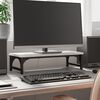 vidaXL Monitor Stand Grey Sonoma 21.7x9.1x5.5" Engineered Wood