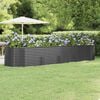 vidaXL Garden Raised Bed Anthracite Powder-coated steel
