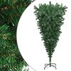 vidaXL Christmas Tree Green PVC, Steel 70.9 in Adjustable Armrests