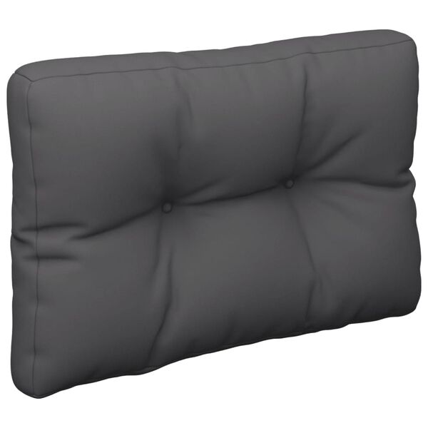 vidaXL Pallet Cushion Set of 2 Anthracite 100% Polyester