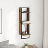vidaXL Wall Shelf Old Wood 11.81 x 9.84 x 39.37 in Engineered Wood