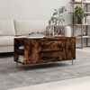 vidaXL Coffee Table Smoked Oak Engineered Wood Coffee Table Rectangular
