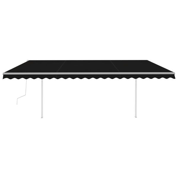vidaXL Retractable Awning Anthracite