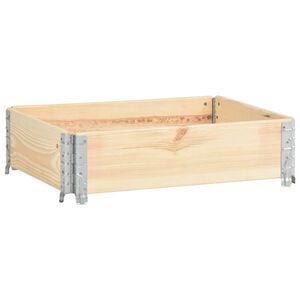 vidaXL Pallet Collar 23.6"x31.5" Solid Pine Wood
