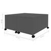 vidaXL Coffee Table Grey Engineered Wood 29.5 x 29.5 x 15.0 in