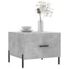 vidaXL Coffee Table Concrete grey Engineered Wood, Iron 19.7x19.7x15.7 in