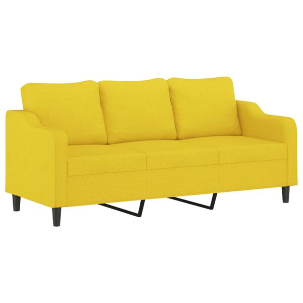 vidaXL Sofa Set Light Yellow