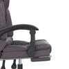 vidaXL Massage Office Chair Gray Faux leather, metal, plywood Medium