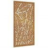 vidaXL Garden Wall Decoration Rusty Corten Steel Medium