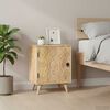 vidaXL Bedside Cabinet Natural Solid mango wood Compact Bedside Cabinet