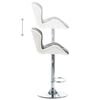 vidaXL Bar Stool Grey 17.32 x 18.90 x 41.54 in Faux Leather