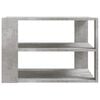vidaXL Coffee Table Concrete Gray Engineered Wood Small Square Modern