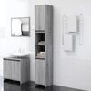 vidaXL Bathroom Cabinet Grey sonoma Engineered wood Tall