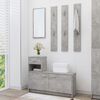 vidaXL Hallway Unit Concrete Gray 39.4"x9.8"x30.1" Engineered Wood