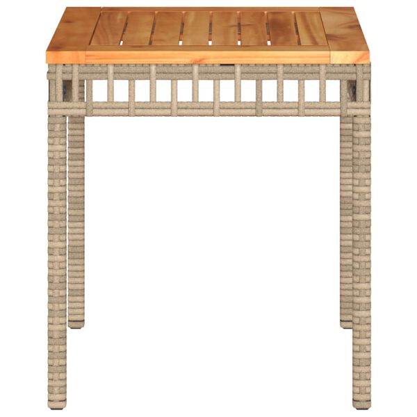 vidaXL Garden Table Mix beige and brown