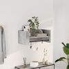 vidaXL Wall Shelf Concrete grey Engineered wood Medium Wall Shelf